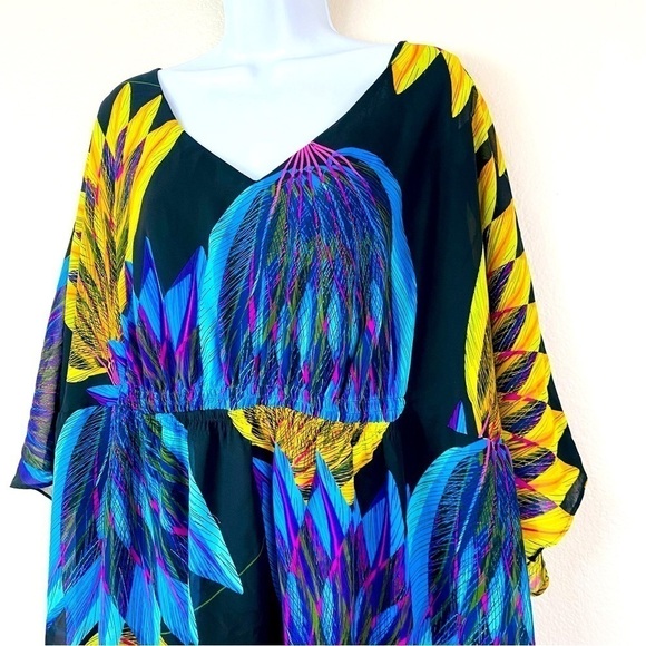 Lane Bryant Multi Color Floral Print Tunic/Dress Size 26/28 - Picture 3 of 6